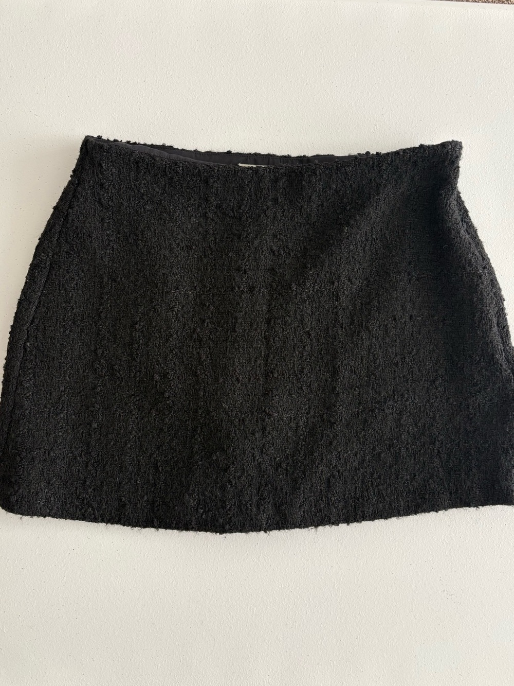Abercrombie & Fitch Black Tweed Mini Skirt NWT